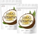 D3 + K2 椰油软胶,维生素D3 1000 iu + K2(MK-7)200 mcg,维生素D3 K2 补充软胶,补充维生素D3 K2 椰油软胶300 Gels