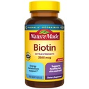 Nature Made Biotin 2500 mcg Extrastrong, Biotin 补充剂支持健康毛皮和钉子, 150软胶, 150日供应