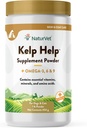 NaturVet Kelp Help Plus Omegas 皮和煤 狗和猫,粉,美国制造,全球来源成份 1英镑