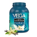 Vega All in One Nature Organization Organization - 20g Pea protein, French Vanilla, 43 services, 维生素A & C, Probiotics, Greens, Vegan, Keto, Gluten Free, 3.63升bs (Packaging May Vary) (Package May Vary).