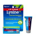 量子健康 Lip Clear Lysine + 冷血治疗 Soothe  & Moisturize Mooth Sores - L-Lysine Menthol Calendula & Propolis Ointment - 透明发烧 Blister Healing Balm - 0.25 Oz