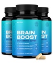 Nootrix Brain Boost Nootropic Supplement 支持记忆,精神焦点,认知健康与能源 |促进健康的Mood和大脑功能 | Ginkgo Biloba & DMAE | 180 Capsules