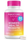 Pink Stork 妇女健康Probiotic, 50亿 CPU 临床研究 Probiotics – 阴道, Gut, Mood, & Hormone平衡 → Yeast & Odor 支持 + Probiotic and Prebiotic Blend + 30 Vegan Capsules