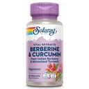 SOLARAY Berberine & Curcumin - Berberine Turmeric 补充品,其中20%来自Turmeric Root的微量化Curcumin - 草原健康支持 - 非GMO,Vegan,Gluten Free,60天保证,60次服务