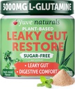 Yuve Gut Health Recovery, Vegan & Non-GMO Leaky Gut修补补充品,帮助救济Bloating, Heartburn, 便秘, Gas & SIBO,配有L-Glutamine, Licorice, & Aloe, 药品级,30 Serve