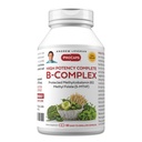 AndreW Lessman 高潜力B-复合60 Capsules - 具有高水平的福拉特复合物和生物锡,促进细胞生长、能源、免疫功能、解毒、脂肪代谢和更多