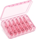 药丸组织者 3X a Day \ Pink 完美 便携式药丸 \\\ 7-Day 每周比较 \ 时尚旅行 \ BPA 免费健康伴 \ Luxury Bag Must-Have