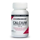 Kirkman - Calcium Bisglycinate Chelate 200mg - 120 Capsules - 没有维生素D3 - 帮助维持强骨 - 伪生