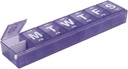 EZY DOSE周刊(7天) AM/PM Pill Planner,医学案例,维生素组织者盒,3X-Large锁定比对安全处方药,防止意外性皮刺,彩色 May Vary, BPA Free