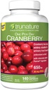 摇摇欲坠的Cranberry 650 mg, 140 蔬菜卡普尔(2包)