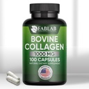 FabLab Bovine Collagen I型补充剂 -- -- 联合、神经和骨支持的营养补充剂 -- -- 非GMO、含水解百合剂的抗老化饮食产品 -- -- 100卡普尔