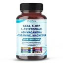 GABA,5-HTP L-Tryptophan Ashwagandha Chamomile L-Theanine 镁 - 在美国制造