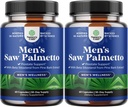 Saw Palmetto for Men with Beta Sitosterol - Saw Palmetto 提取前列腺支持男性健康与更好的Bladder控制+恢复男性头发健康补充 - 2 Pack