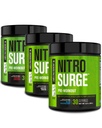 Jacked Factory NITRSURGE Pre Workingout Supplease - 无尽能源,即时强力增益,清晰焦点,强力泵 QQ樱桃Limeade,蓝莓,北极白(90架)