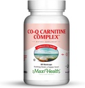 Maxi Health Coq Carnitine 综合体 - Coenzyme Q10 & L-Carnitine - 心脏健康 - 60 Capsules - Kosher(中非共和国)