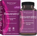 储备美人,Revaratrol 100毫克,心脏和细胞健康抗氧化剂补充剂,支持健康老龄化和免疫系统,Paleo, Keto, 60 Capsules(60种服务)