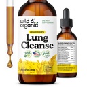 野生和有机的肺脏清洁小丁 - 肺脏的Mullein叶片提取 - 草药除毒补充剂 - Vegan, 糖和无酒精的Mullein Drops - 2 fl oz