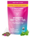 Pink Stork 有机生育率茶 女性 + 用香草树莓(Vitex) + 红莓叶 + Hormone 平衡草药茶 用于构思支持 → USDA 有机, 咖啡因 免费 - 甜薄荷, 15 Sachets