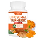 2200mg Liposomal Turmeric Crucumin 配有黑辣椒和姜汁强化吸附剂-95% Crucumin 提取供联合支助 60 Capsules