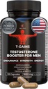 Anabolic Booster & Muscle Builder, T-GAINS Testosterone Supplement for Men, TRT Test Booster & Estrogen 屏蔽器, HGH Supplements for Muncle Growth, 120 Caps (Tongkat Ali Fadogia Agrestis) 男子的HGH Supplements 肌肉生长(Tongkat Ali Fadogonia Agrestis), 120 Caps