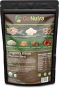 Go Nutra - 有机7 蘑菇补充剂,长寿蘑菇粉 与狮子的玛内,查加,诗竹,麦竹,瑞希,特雷梅拉,和科迪塞普斯蘑菇,Non-GMO,Gluten-Free,Vegan,8 oz
