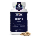 WOW 配有 Hawthorn Berry 的 COQ10 100 mg 补充剂 - 高吸收 CoQ10 100mg 用于能源生产,心脏和细胞健康 - 非GMO, Gluten-Free Coenzyme Q10 100mg 补充剂 - 90 Capsules