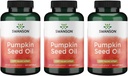 Swanson 南瓜种子油混合剂草药补充剂 1000 mg 100 软胶盖(3包)