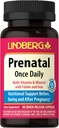 Lindberg 妇女产前维生素 60 Capsules 含铁和叶酸的多种维生素和矿物 每日补编 | Non-GMO, Gluten Free
