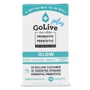 GOLive Probiotics & Prebiotics for Men Beauty,无糖共生粉. +25 Bllion CPUs; 10 Clinic Strains for Halth, Immune and Digestive Health, 10 Counter (Pack of 1).