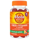 Metamucil Fiber Suplement 72 Gummys, Fiber + 维生素 C,D & B12 无糖添加,支持消化疗法 + 支持免疫健康 Citrus Berry Flavor.