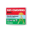 Sun Chlorella 500mg 全身健康 绿色藻类超食品补充剂 - 免疫防御,Gut健康,自然净化,能量靴 - 氯phy,B12,铁,蛋白质 - 非GMO - 120片