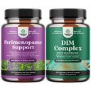 Maca Root Vitex Berry & Black Cohosh 和纯DIM 配有生物丙烯的完整Perimenopause 妇女补充剂包 - 配有布罗科利软糖的Diindolylmace Testosterone 复合剂