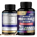 有机Cadane Moringa 叶与Turmeric, Boswellia, Quercetin, 锡兰锡桂, 圣巴西尔, Ginger, 和 Black Pepper - 8in1 补编 - 90 Veggie Capsules 供三月供应