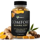 KARAMD Comfort Guard X24 QQ 联合与移动支持补编 QQ Turmeric Curcumin, Boswellia & Ginger QQ 易感肌肉紊乱与联合僵硬 QQ Non-GMO, Gluten Free & Vegan Friendly (30位服务员)