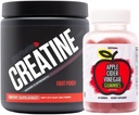 V Shred Creatine Powder 和 Apple Cider Vinegar Bundle 的雕塑国家