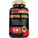 9in1 科尔蒂索尔盾 - Ashwagandha & Magnesium Glycnate, Rhodiola, Phosphatidylserine, L-Theanine, Licorice Root, St. John's Wort, Lions Mane - Mind & Mood, 休息夜支援 - 60 盖普尔