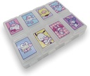 Sanrio Charles Die-Cut Medicine 补充便携式附着物案例旅行 8 子分区盖(混合) 多彩色