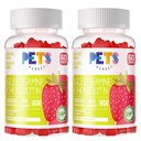 Pets Purest Glucosamine Chondroitin Gummys 配有 MSM 和 Elderberry 额外力量——联合支持,成人、男子和妇女抗氧化剂免疫辅助剂。 (2包)草莓