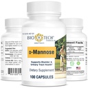 生物-技术药剂公司D-Mannose,支持Bladder和尿道切克健康(100计)