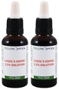 2X 2.2% Lugol的碘溶液 2x1 Fl Oz - 2x30 ml → 药品级成份 → Lugols 溶液用碘和碘化钾 → 成套两瓶 → 海尔特罗普芬 →
