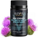 ELEVATE 营养牛奶 硝酸盐 - 288 mg, 80% Silymarin 提取 - 120 Vegan Capsules - 饮食健康补充 - 帮助维持liver功能和消化舒适