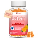Lutein和Zeaxanthin 补充 Gummys 高级眼维生素补充 配有 Bilberry , Saffron , Grape种子 , Omega 3 用于 Macular 健康,干眼,视觉功能 - Orange Flavor, 60 Counter