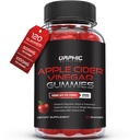 ORPHIC 营养 苹果苹果 苹果 Vider Vinegar Gummys - 1000mg - ACV 重量损失 Gummys - 支持文摘,Detox & Cleansing - VIT B12, Beetroot - Gomitas de Vinagre de Manzana (120 pcs)