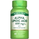 大自然的真理 Alpha Lipoic Acid 600mg + Biotin 优化剂 60 Capsules → Non-GMO & Gluten Free Supplement