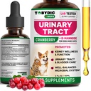 Cat & Dog Natural UTI Medicine & 尿道切除感染治疗 Cranberry - 肾上腺素+Bladder支持补充 - 尿道失禁和Bladder石块的最佳预防 - 宠物肾脏健康