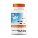医生最佳维生素D35000IU,Non-GMO,Gluten & Soy Free,规范免疫功能,支持健康骨骼,白,无香,180计数