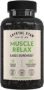 Crystal Star Muscle Relax (60 Capsules) – Sore Muscles, Cramps & Spasms – 牙买加瓦莱里安根(英语:Valerian Root) 狗伍德 & Cramp Bark - Non-GMO (英语).