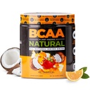营养学 BCAA 天然 - 植物基 BCAA 粉末 橙椰火花 最佳化 2:1:1 氨基酸在工作前和工作后恢复中的比例 Vegan, Gluten-Free,非GMO, 30 services
