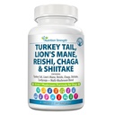 15-in-1 Mushrooms for Dogs 土耳其 Tail 600mg 狮子的玛尼 600mg Reishi 600mg Shiitake 500mg Cordyceps 300mg Chaga 300mg Maitake 200mg Meshima Blazei Poria Enoki Portobello 90 碑文