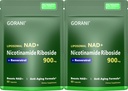 Gorani NAD+ 补编 900MG – Nicotinamide Riboside, Liposomal Resveratrol & Quercetin – 支持细胞能和抗氧化剂健康 – 80 Capsules